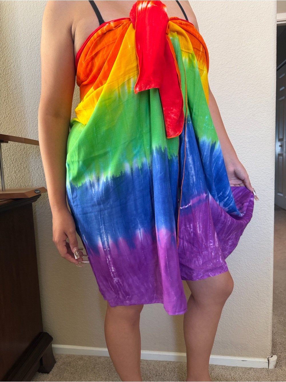 Long Tribal Sarong Rainbow
